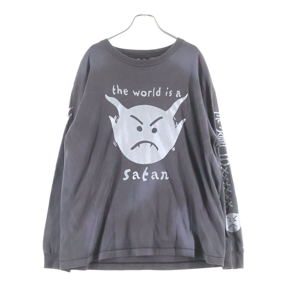 SAINT MICHAEL (セントマイケル) AW21 LS TEE_SATAN ヴィンテージ加工