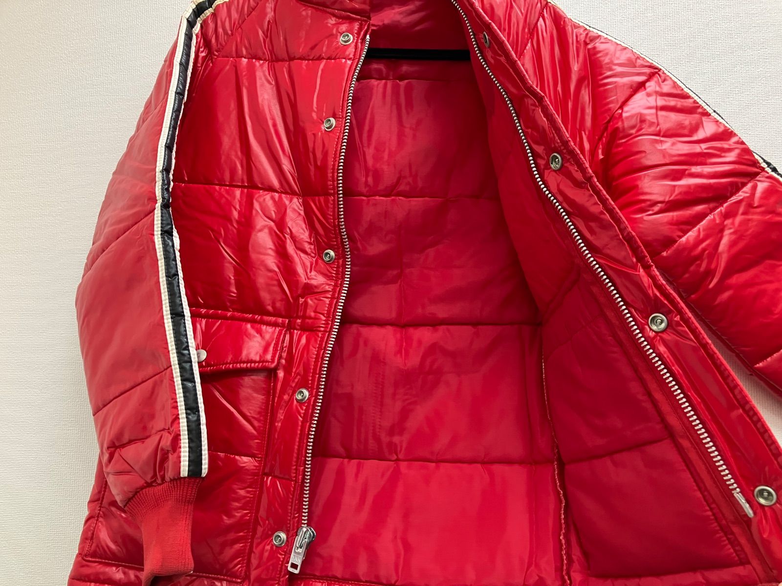 BELL レッド キルティングジャケット レッド mont-bell キルティング 