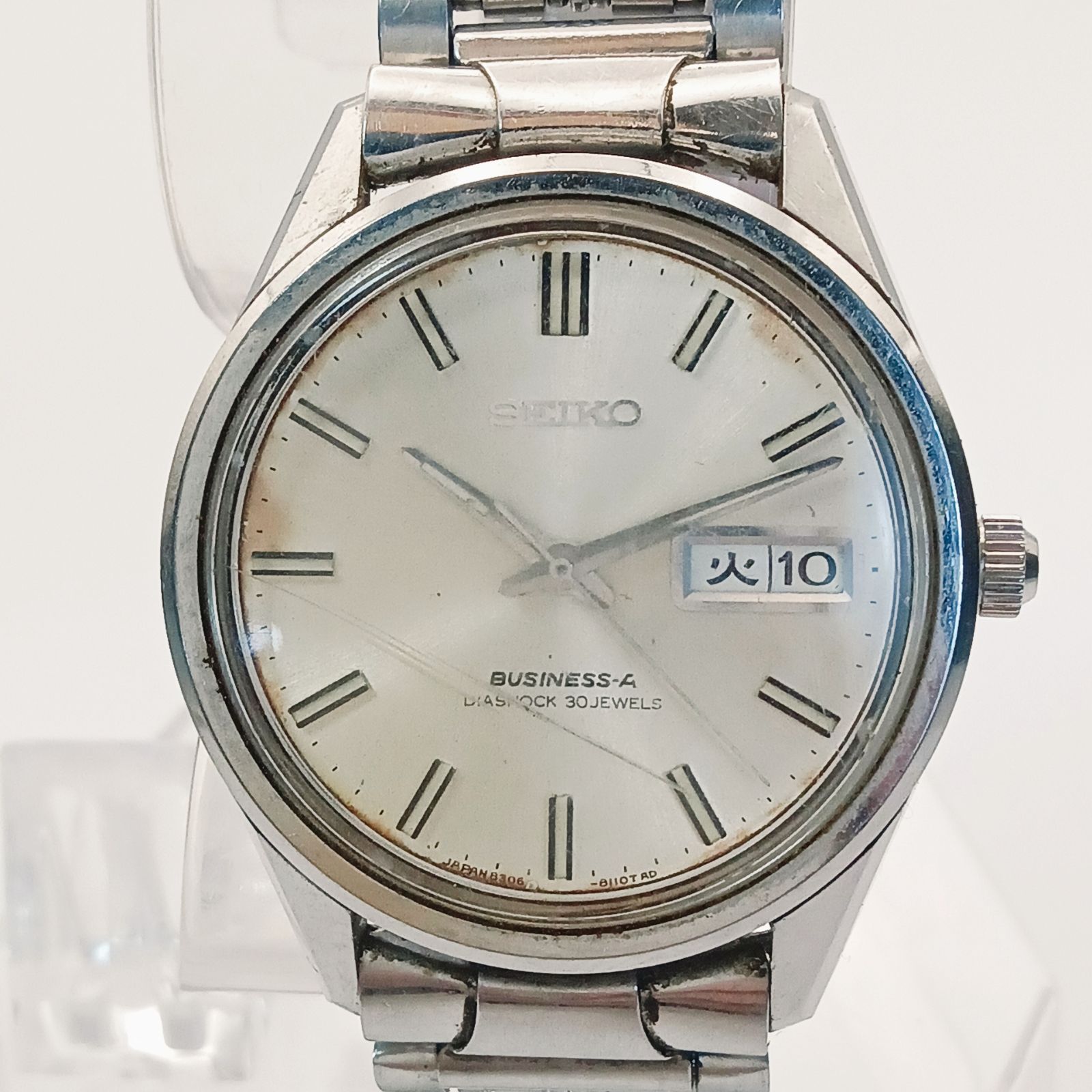 稼働 良品】0206-4 SEIKO BUSINESS-A セイコー ビジネス エース 8306
