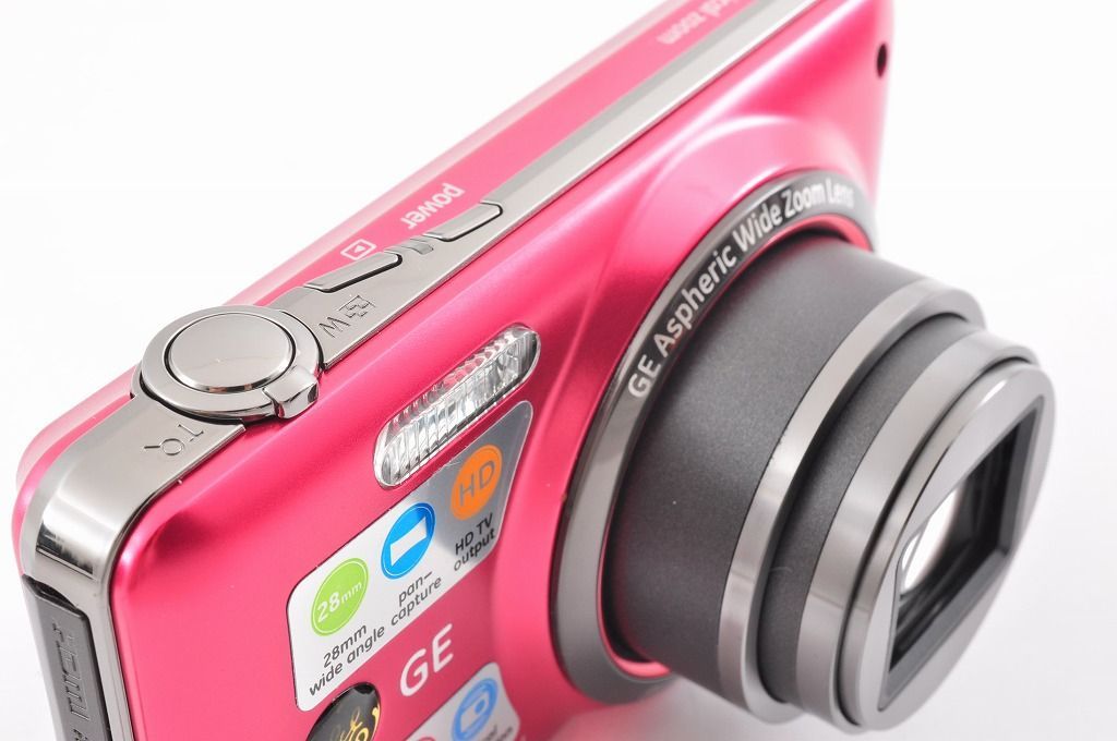 GE E1486TW コンパクトデジタルカメラ レッド - メルカリ