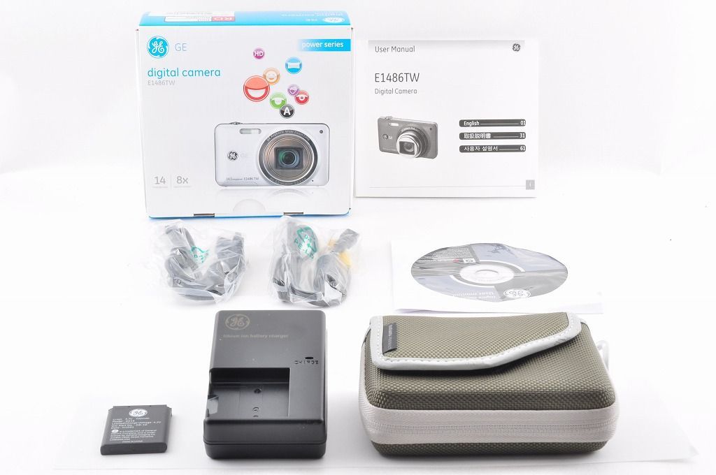 GE E1486TW コンパクトデジタルカメラ レッド - メルカリ
