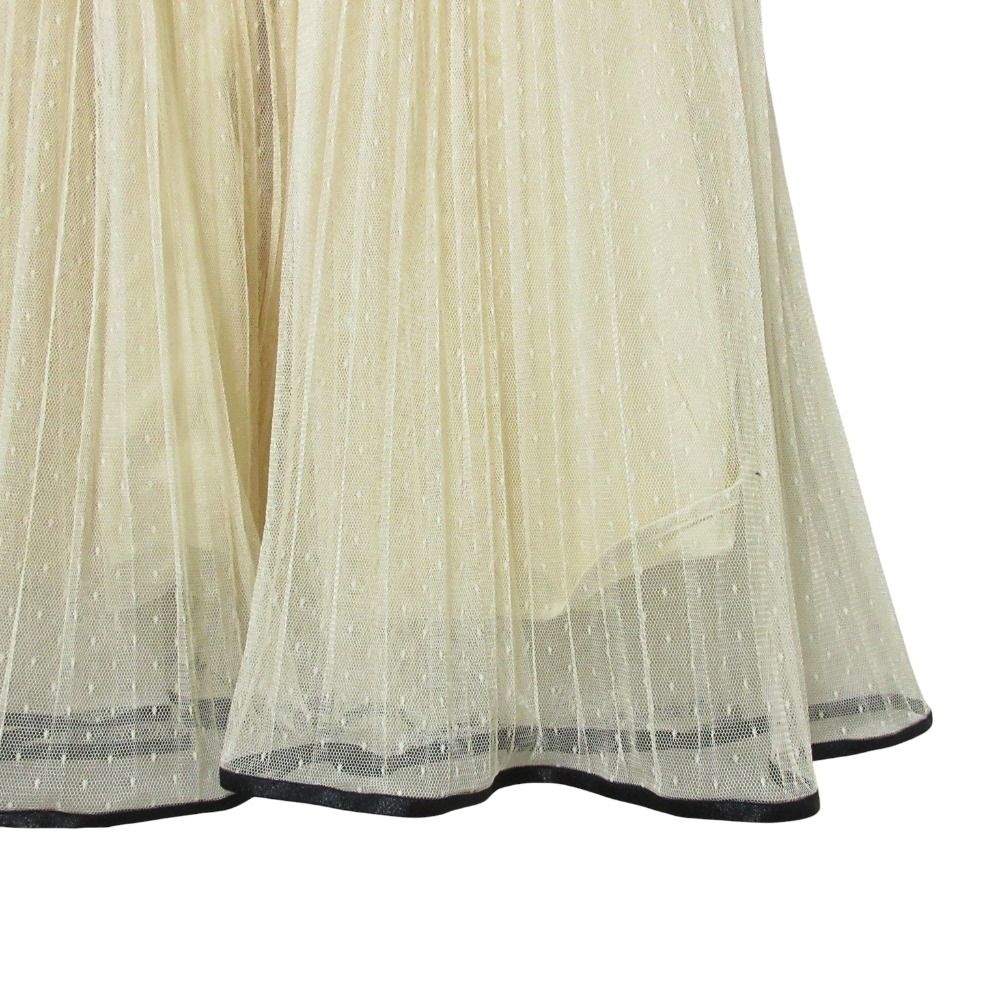 美品 23AW CELFORD セルフォード ロング パネルラインドットチュール