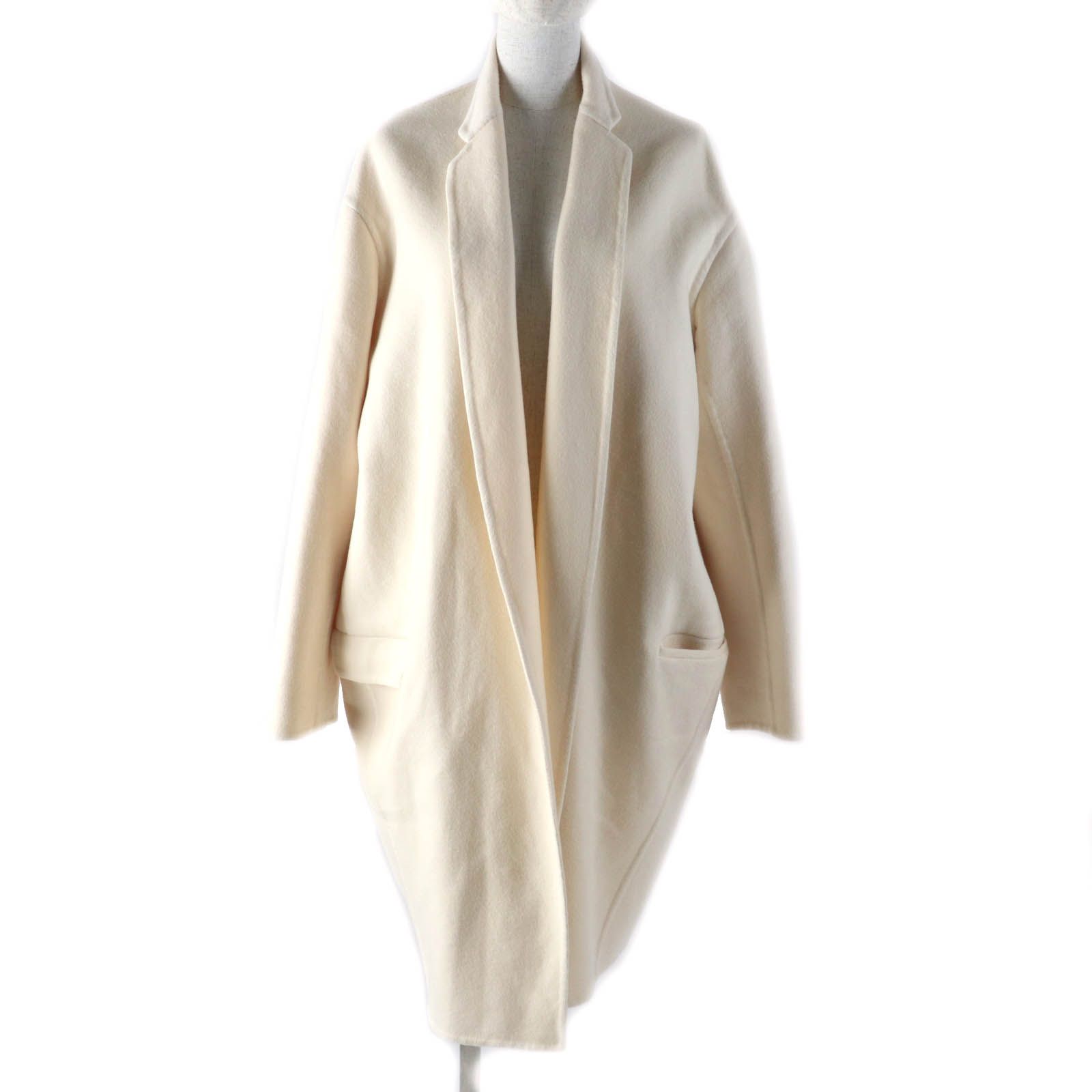 美品☆CELINE セリーヌ 2 8H13/6700 カシミヤ100％ エッグクロンビー 