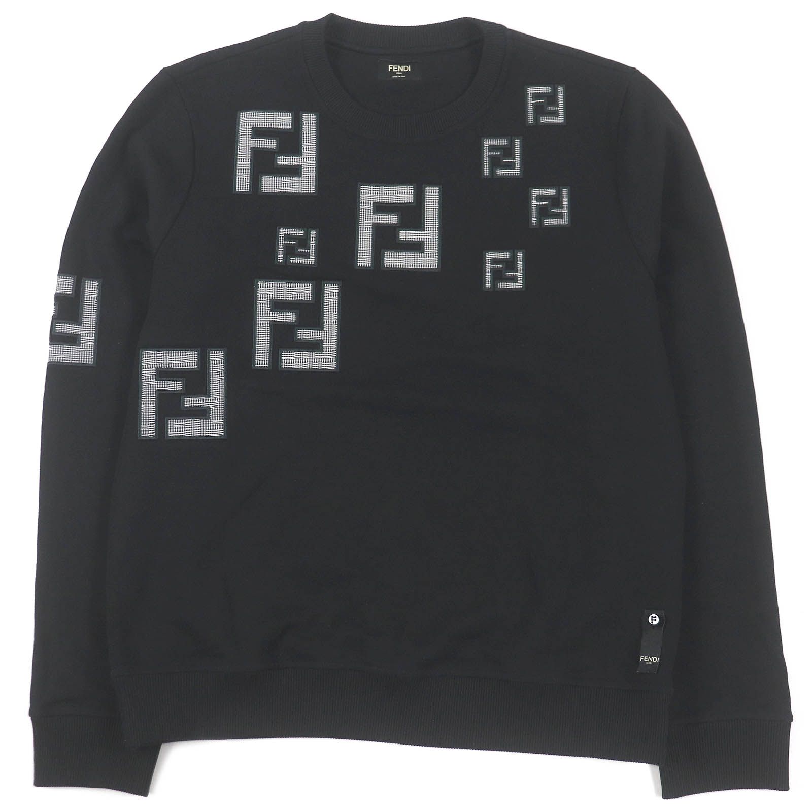 極美品□FENDI フェンディ FY0178 コットン100％ FFロゴ ズッカ 