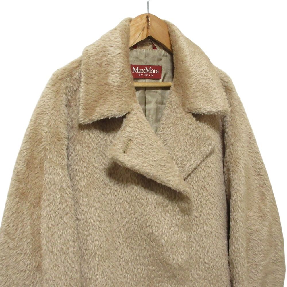 美品 Max Mara STUDIO マックスマーラステュディオ シャギーアルパカ