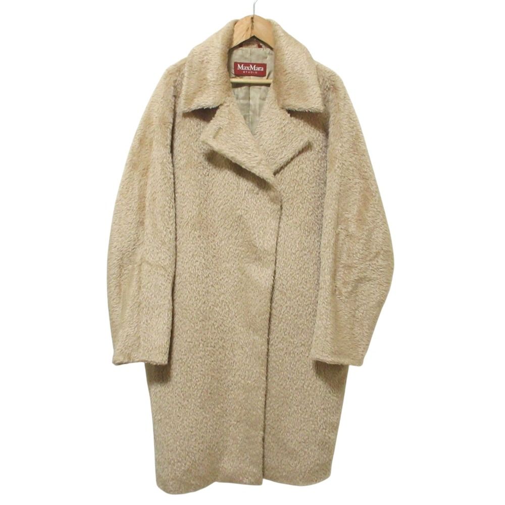 美品 Max Mara STUDIO マックスマーラステュディオ シャギーアルパカ