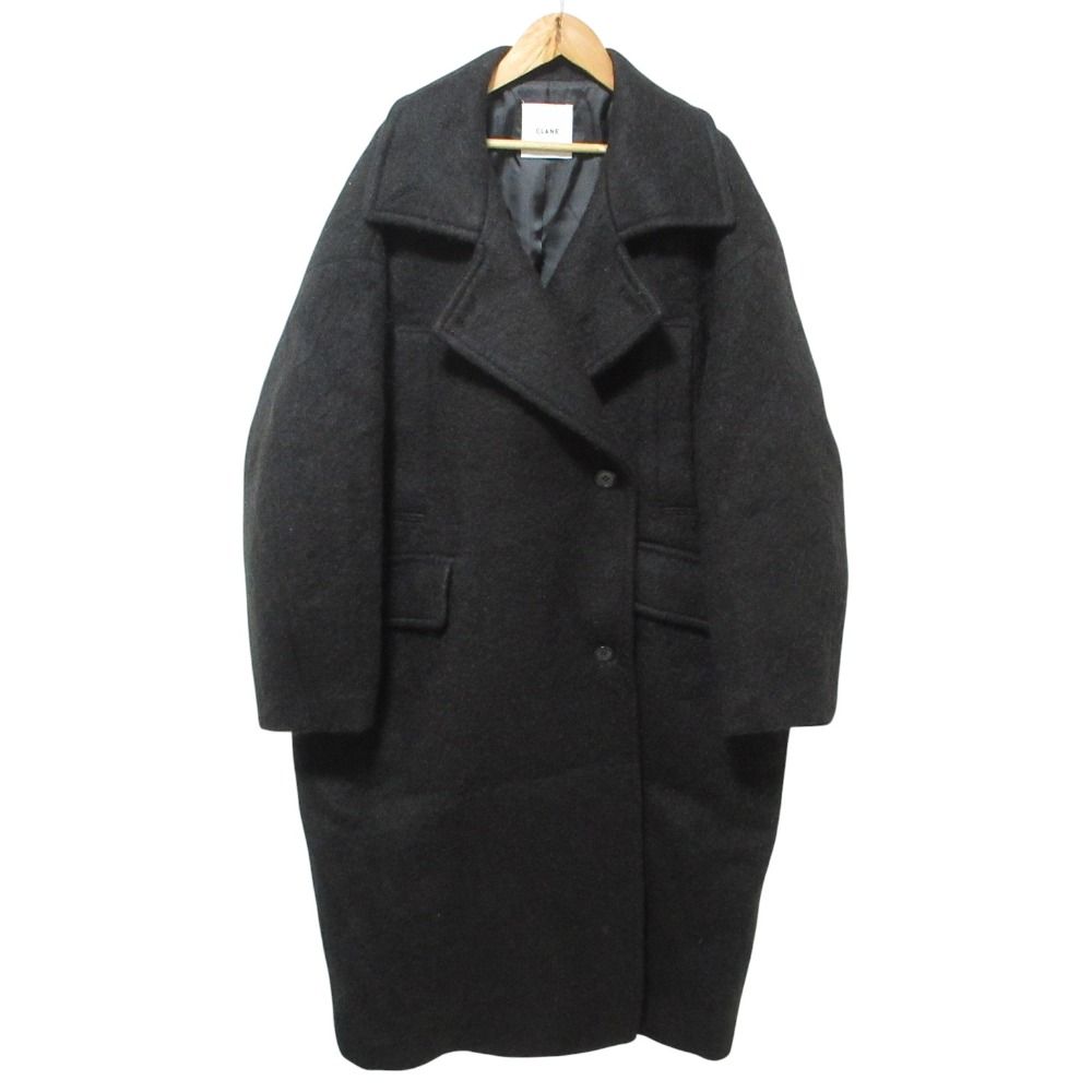 美品 23AW CLANE クラネ SHORT SHAGGY COCOON OVER COAT ダブル