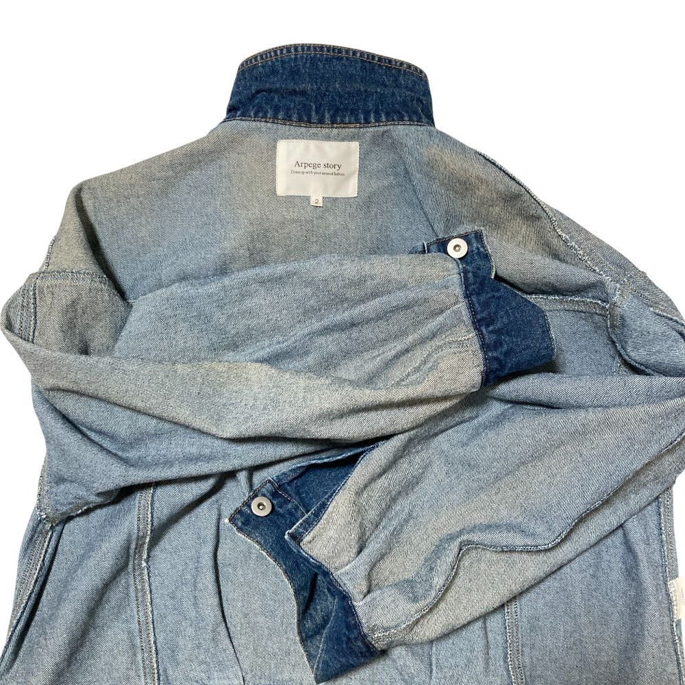 美品 Arpege story アルページュストーリー オーバースリーブ Gジャン