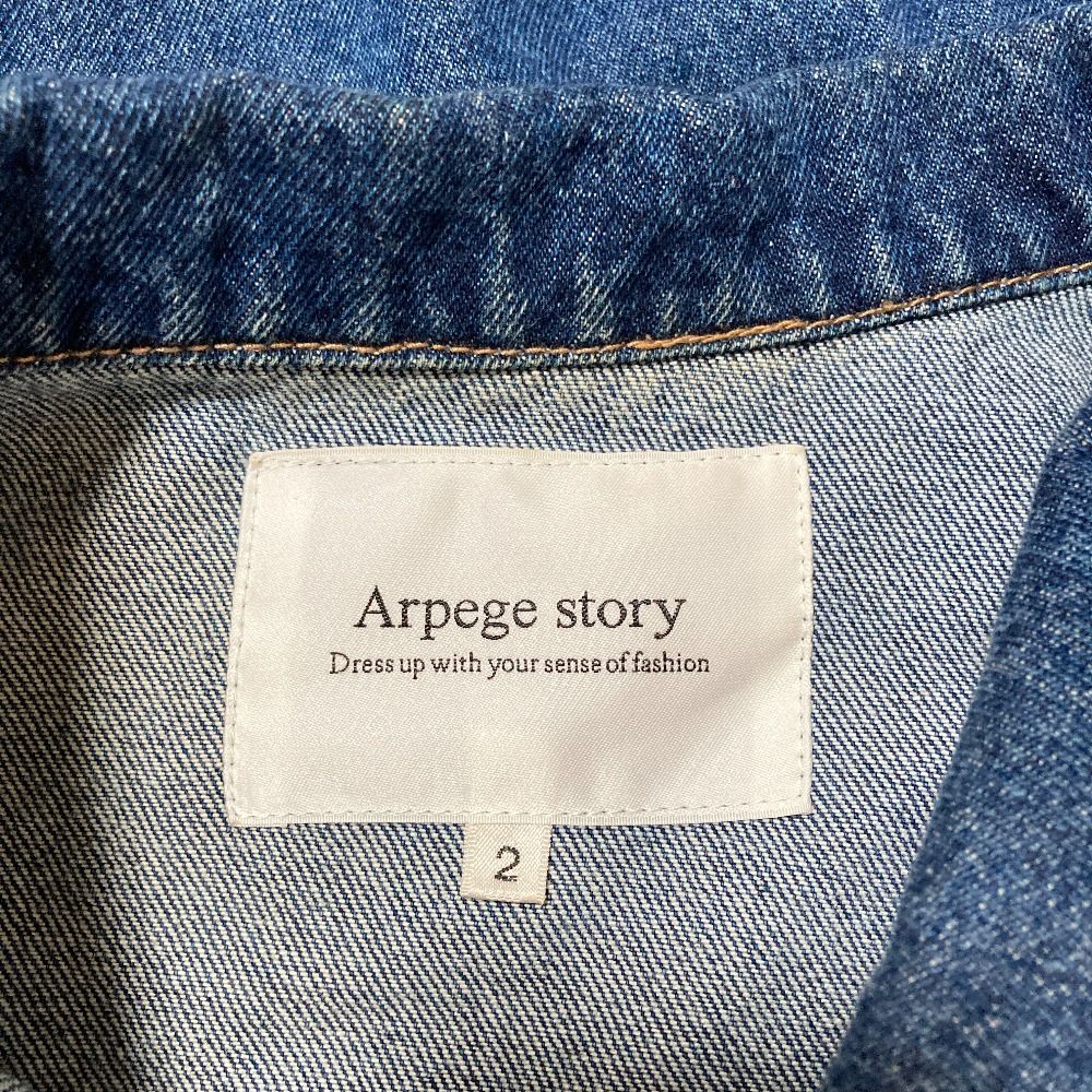 美品 Arpege story アルページュストーリー オーバースリーブ Gジャン