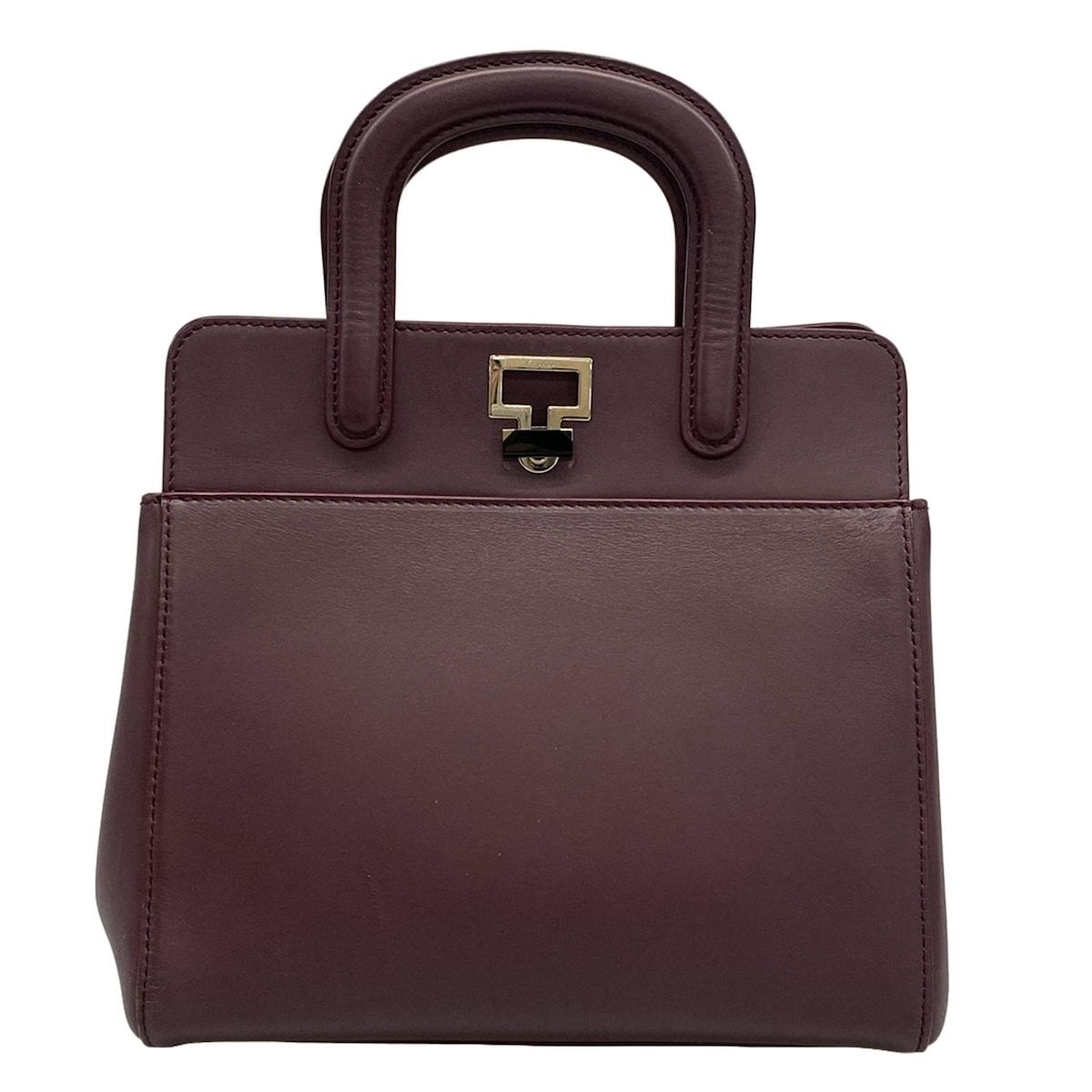 Cartier(カルティエ) ハンドバッグ ジャンヌトゥーサン ボルドー