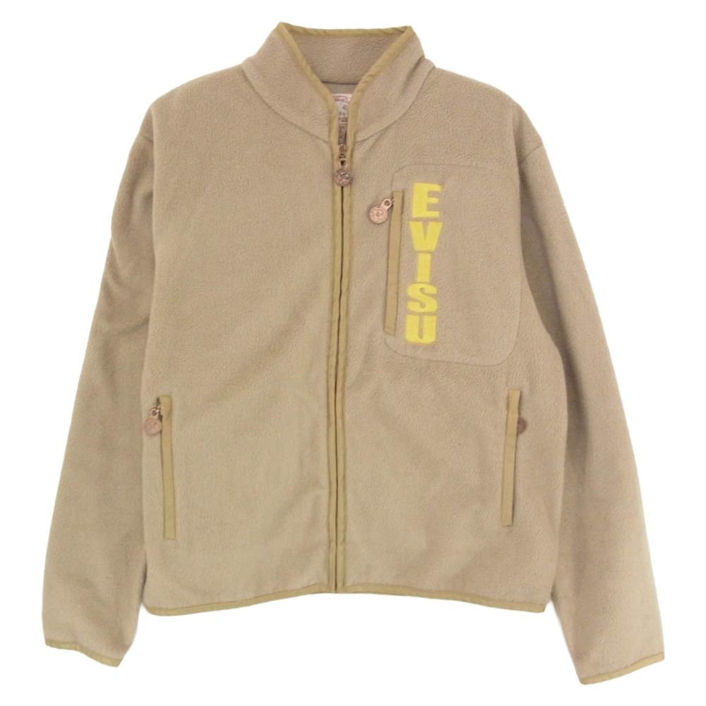 EVISU エヴィス カモメ ロゴ ジップ アップ フリース ジャケット