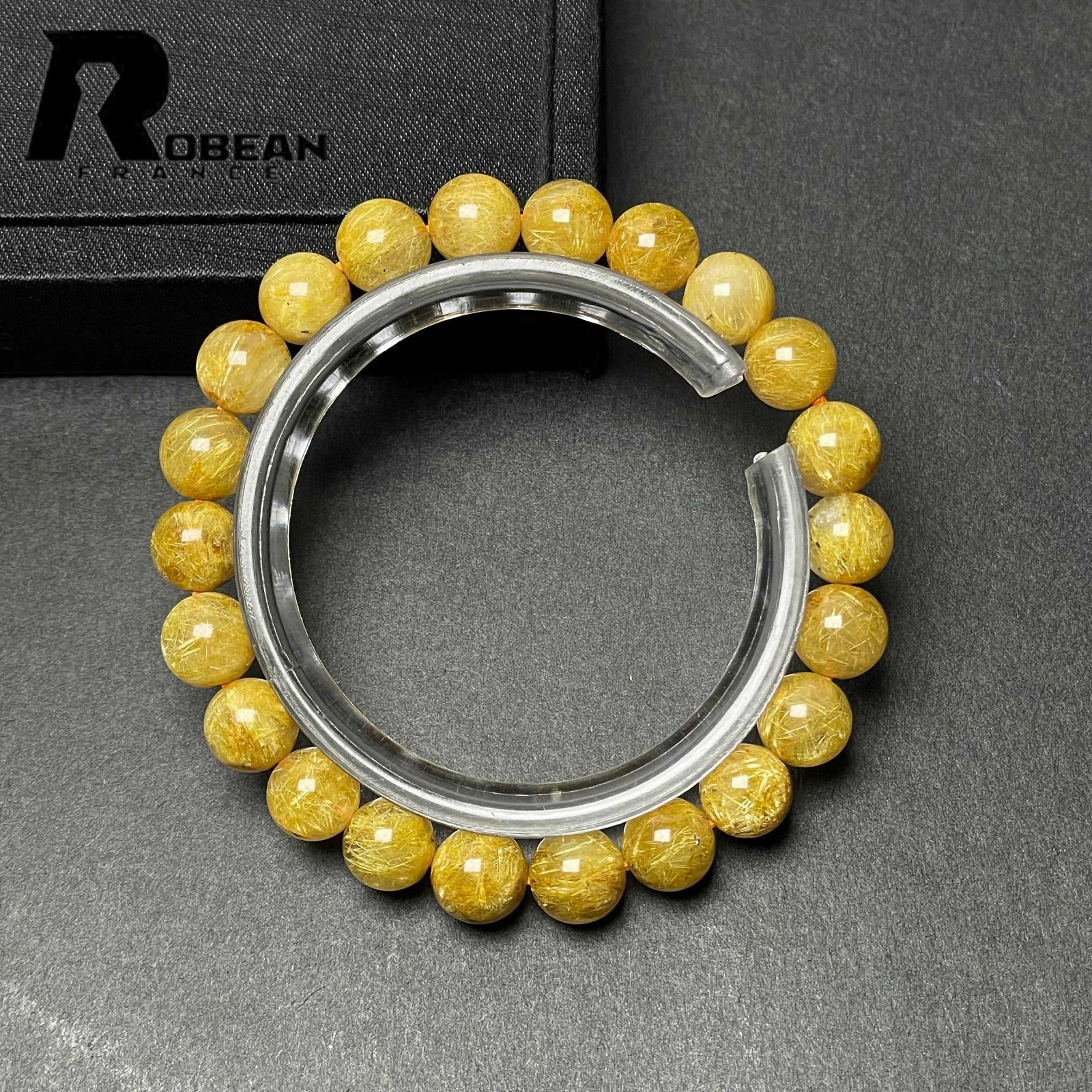 一点限り】EU製 定価79万円☆ROBEAN・太陽花タイチンルチル☆黄金針 