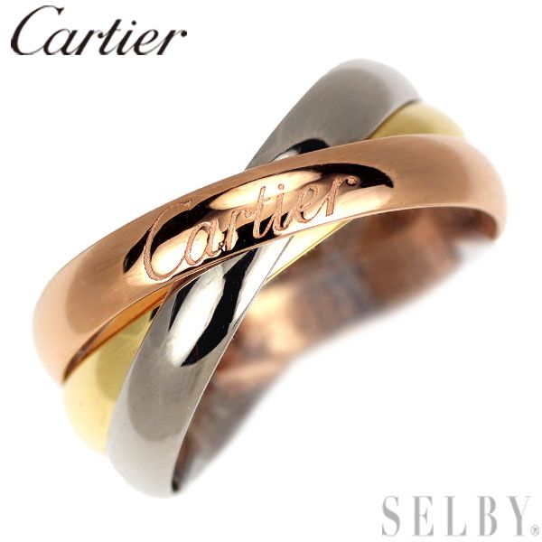 カルティエ K18YG/WG/PG リング トリニティ 46号 - メルカリ