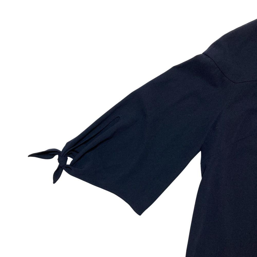 美品 FOXEY NEW YORK フォクシーニューヨーク リボンスリーブブラウス