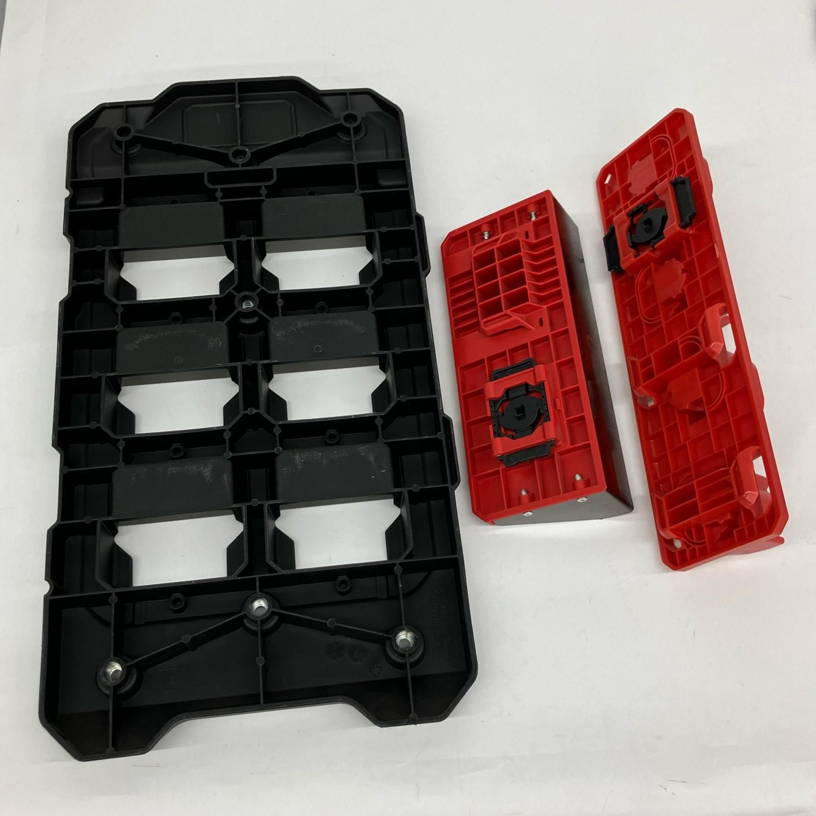 △△Milwaukee ウォールマウンティングプレート バッテリーフォルダ マグネットラック 48-22-84868|48-22-8338|48-22-8346 レッド