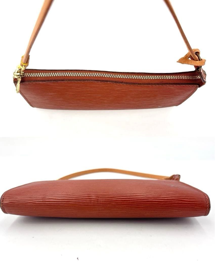 ルイヴィトン M40778 エピ ポシェット アクセソワール ポーチ ブラウン