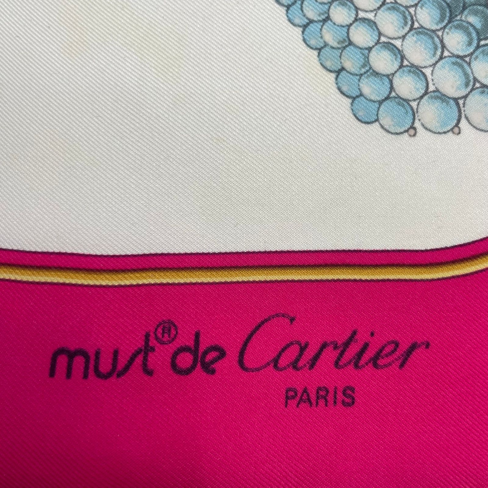 Cartier カルティエ スカーフ シルク ジュエリー柄 マスト ドゥ