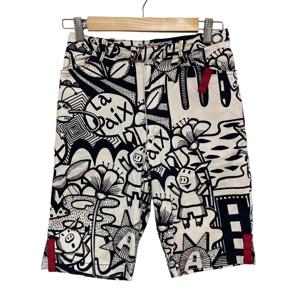 美品 OLLEBOREBLA オレボレブラ アルベロベロ ぶたさんプリント ハーフ