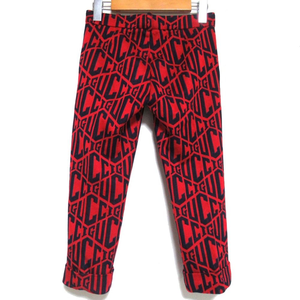 Gucciグッチ チルドレン★ロゴスウェット 美品 GUCCI グッチ チルドレン ロゴ総柄 ニットスウェット パンツ