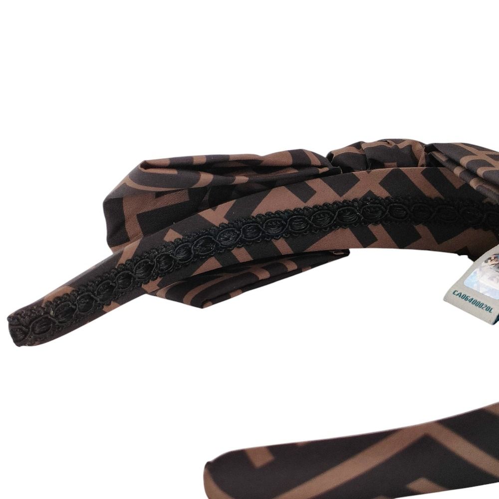 新品同様 Fendi Kids フェンディキッズ ズッカ柄 リボン カチューシャ