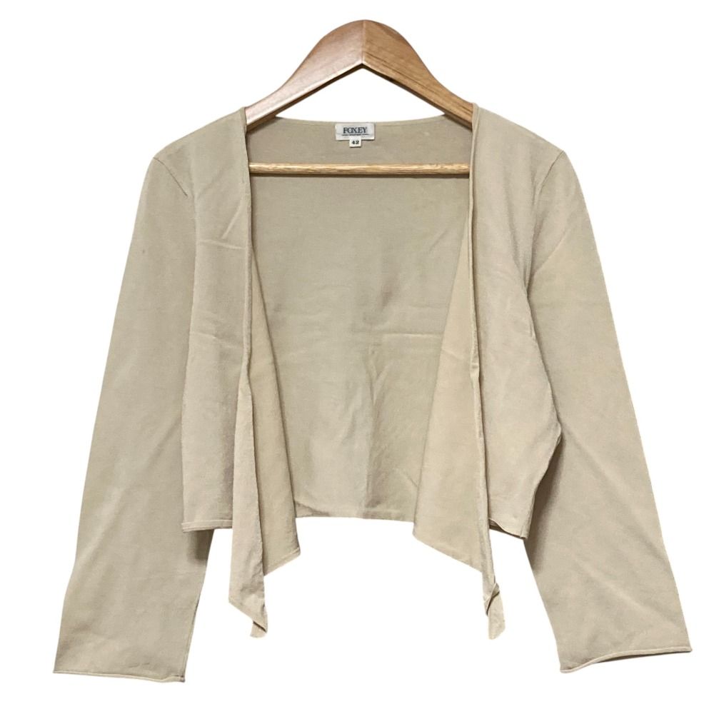 良品 FOXEY フォクシー ニットボレロ ショート カーディガン 23874