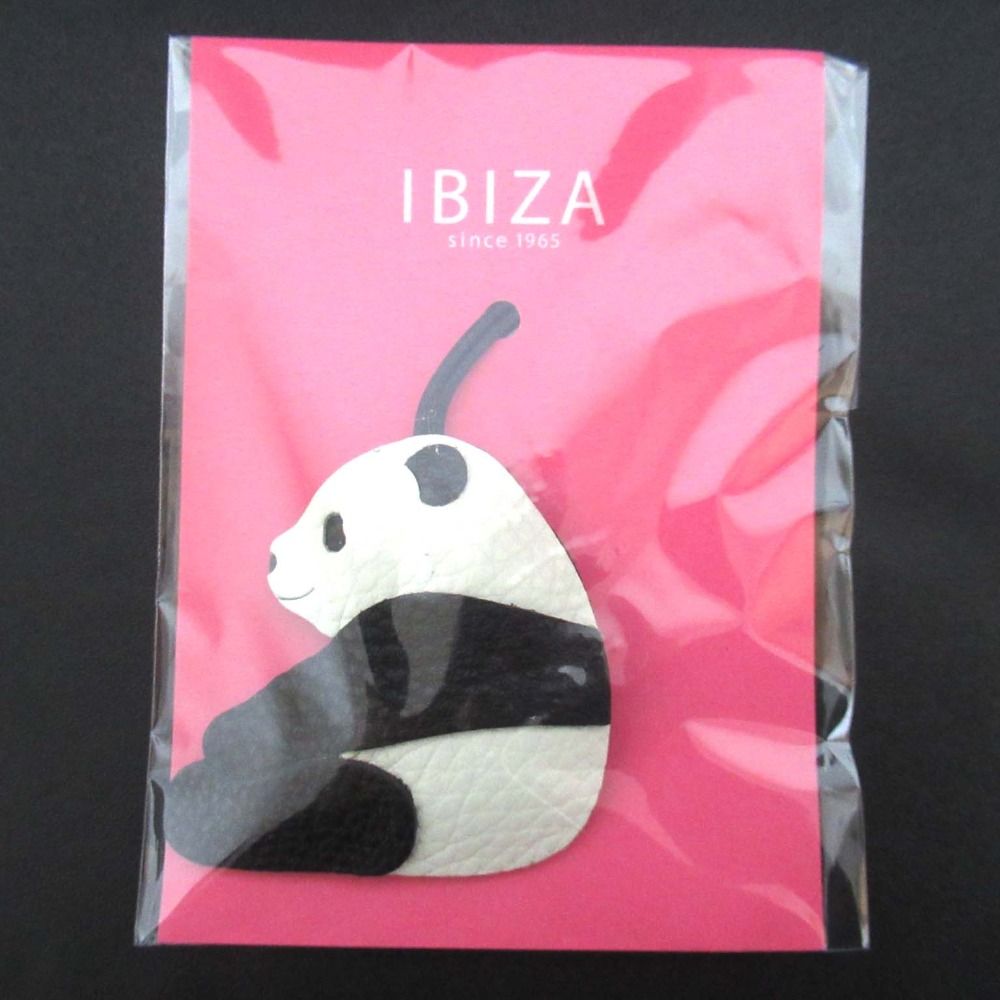 未使用 IBIZA イビザ レザー ハート パンダモチーフ コインケース キー