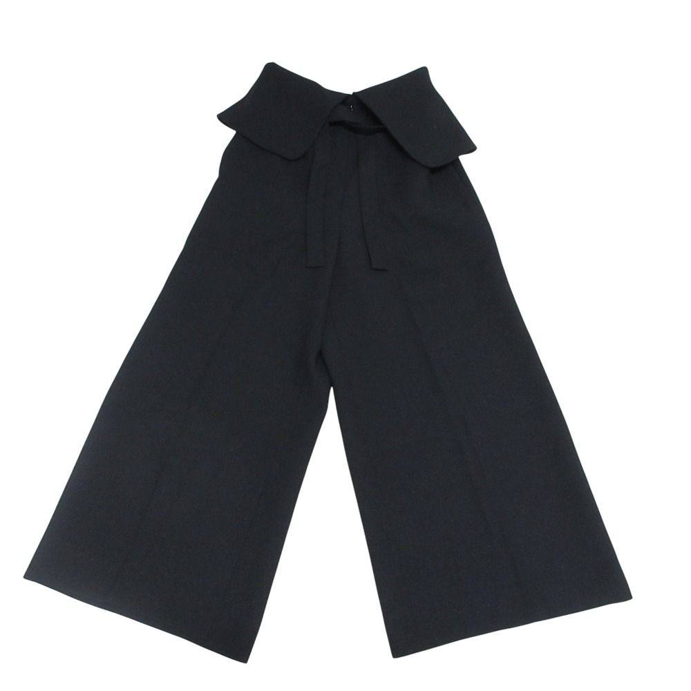 美品 ENFOLD エンフォルド ダブルクロス ウール ワイドパンツ