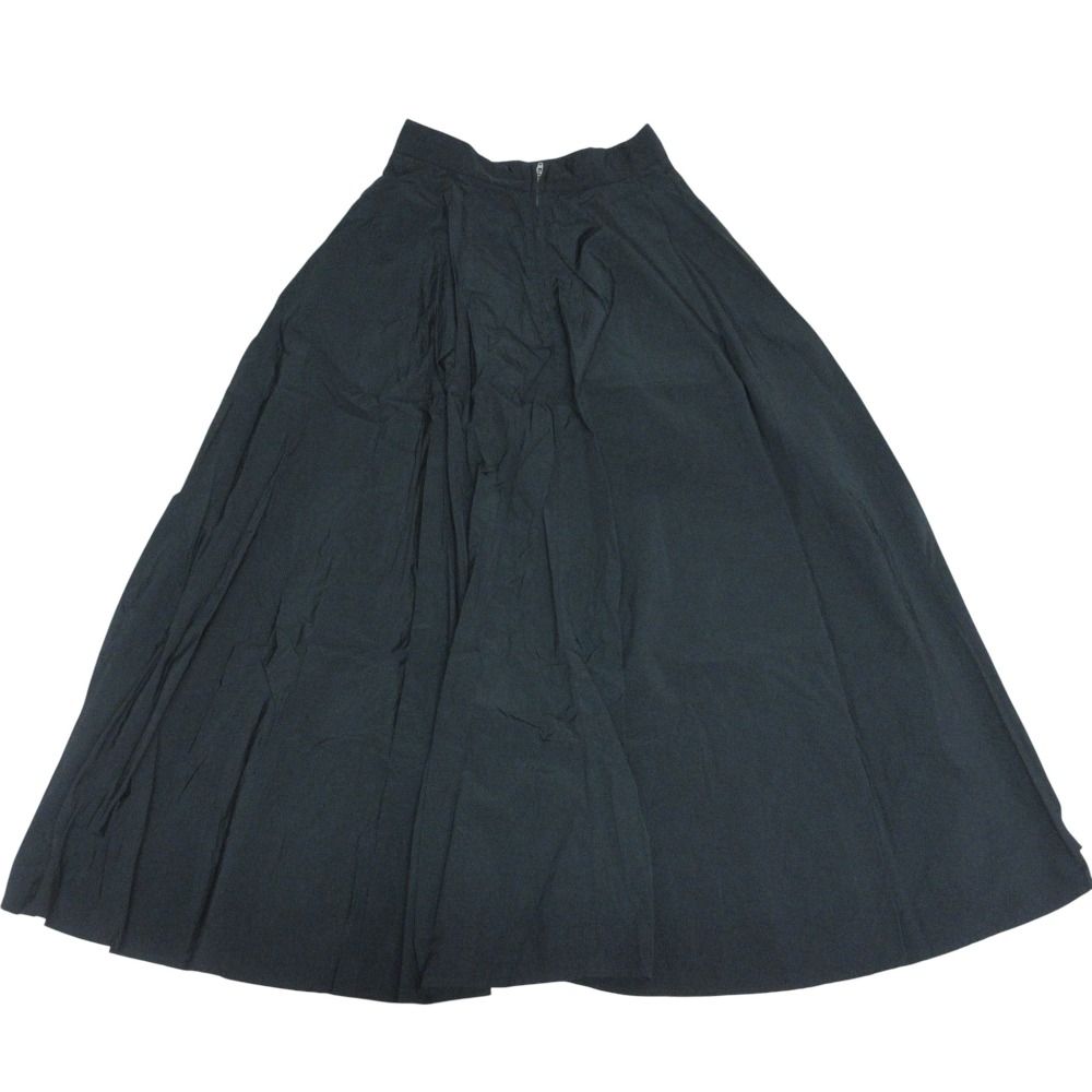美品 ATON エイトン HAND DYED NYLON TUCK FLARED SKIRT フレア ロング