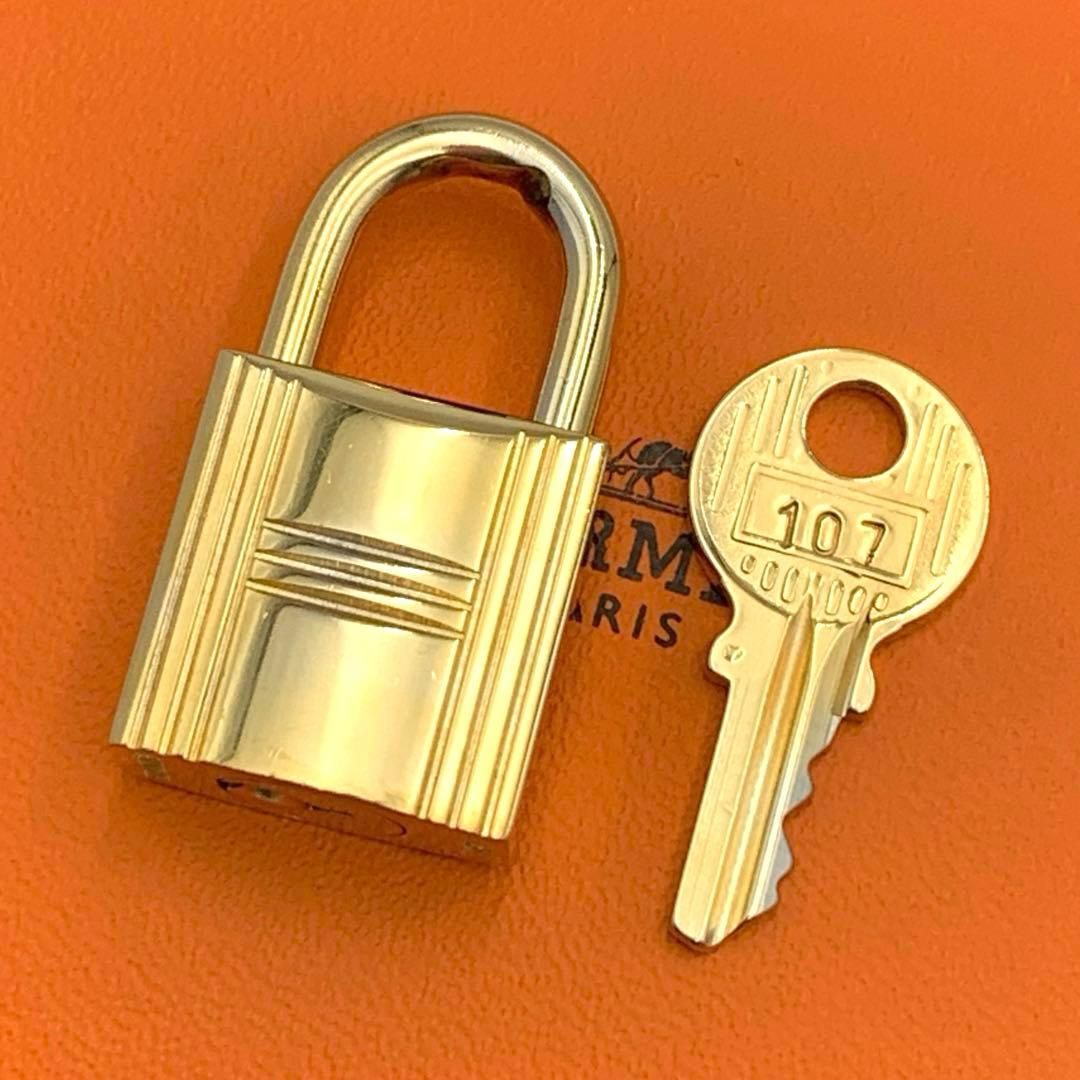 エルメス カデナ 24Kメッキ No.107 107番 鍵付き カデナキー