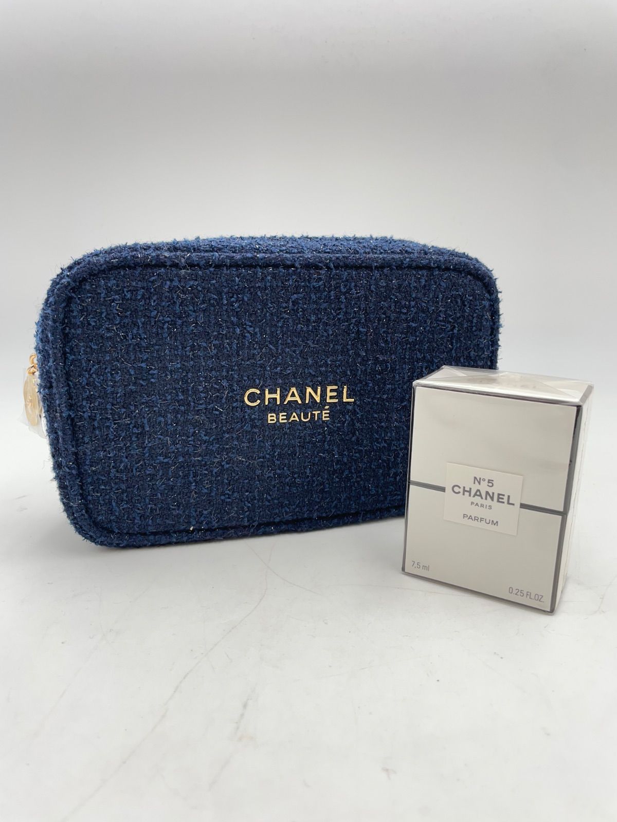 CS2209 シャネル ノベルティーポーチ N5 パルファム 7.5ml 香水2点