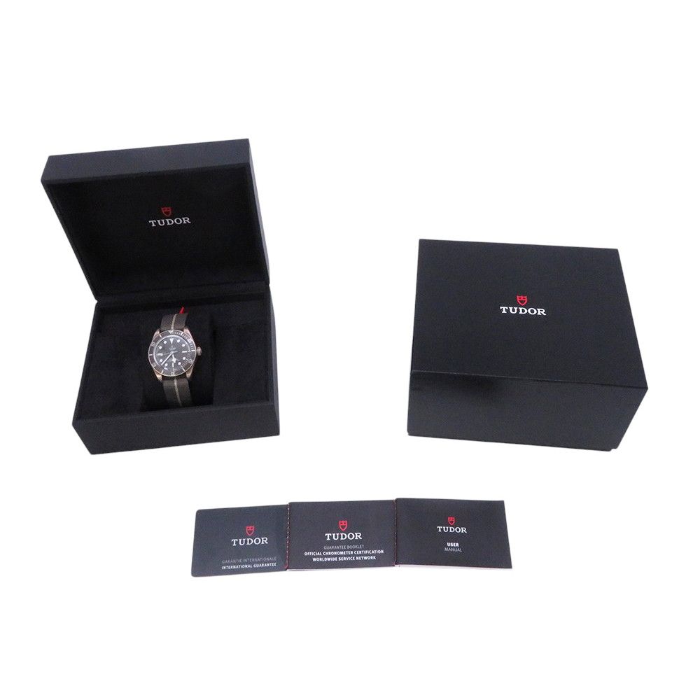  チュードル ブラックベイ 28 925 M79010SG 0001 TUDOR 腕時計 チューダー トープ文字盤 ストレッチデニム 自動巻き時計 腕時計(アナログ)