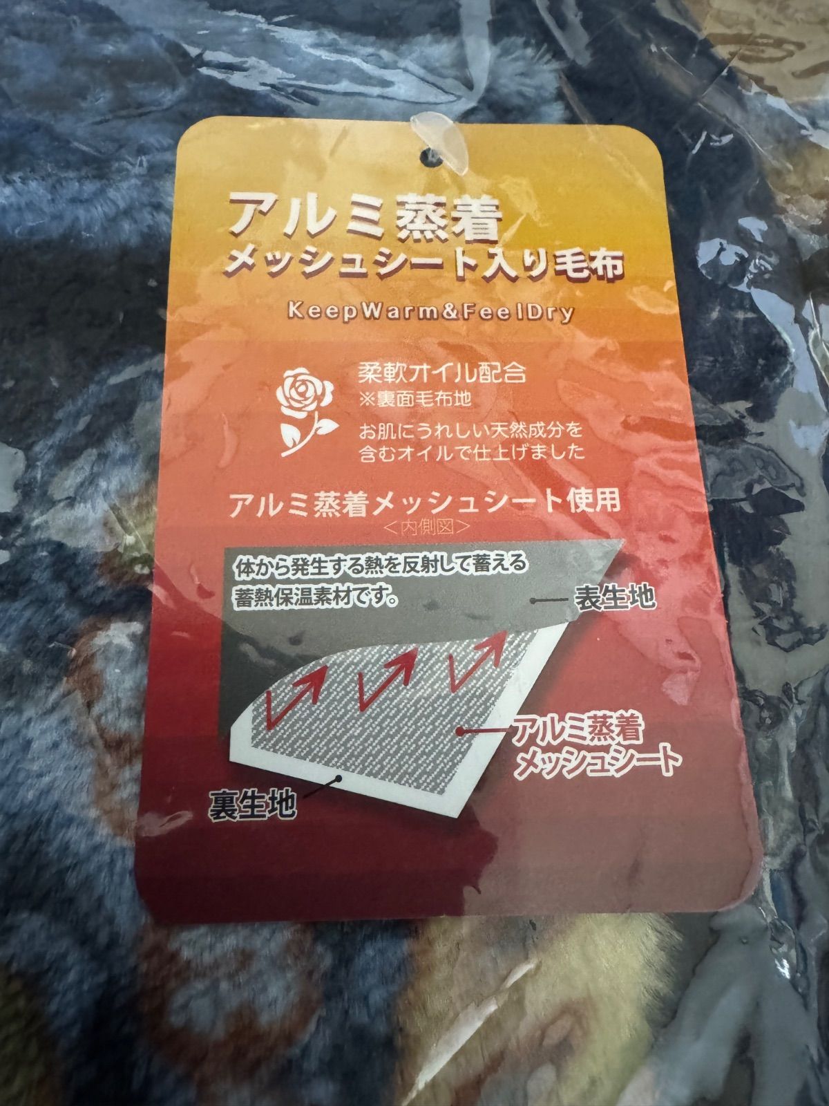 モリリン 凄暖 アルミ蒸着蓄熱シート入り ふっくらやわらか贅沢毛布