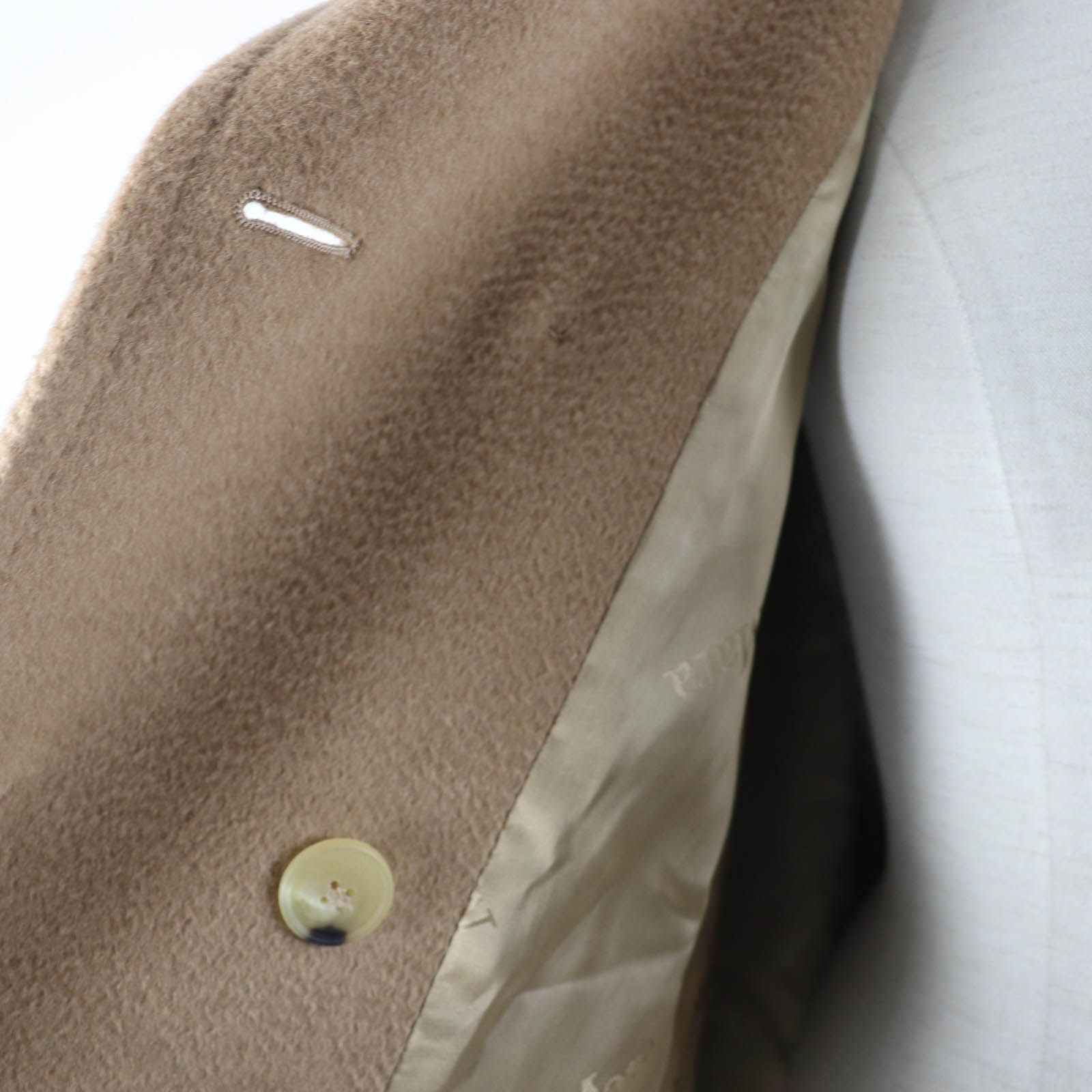 美品☆Max Mara マックスマーラ キャメル100％ 白タグ ダブルブレスト