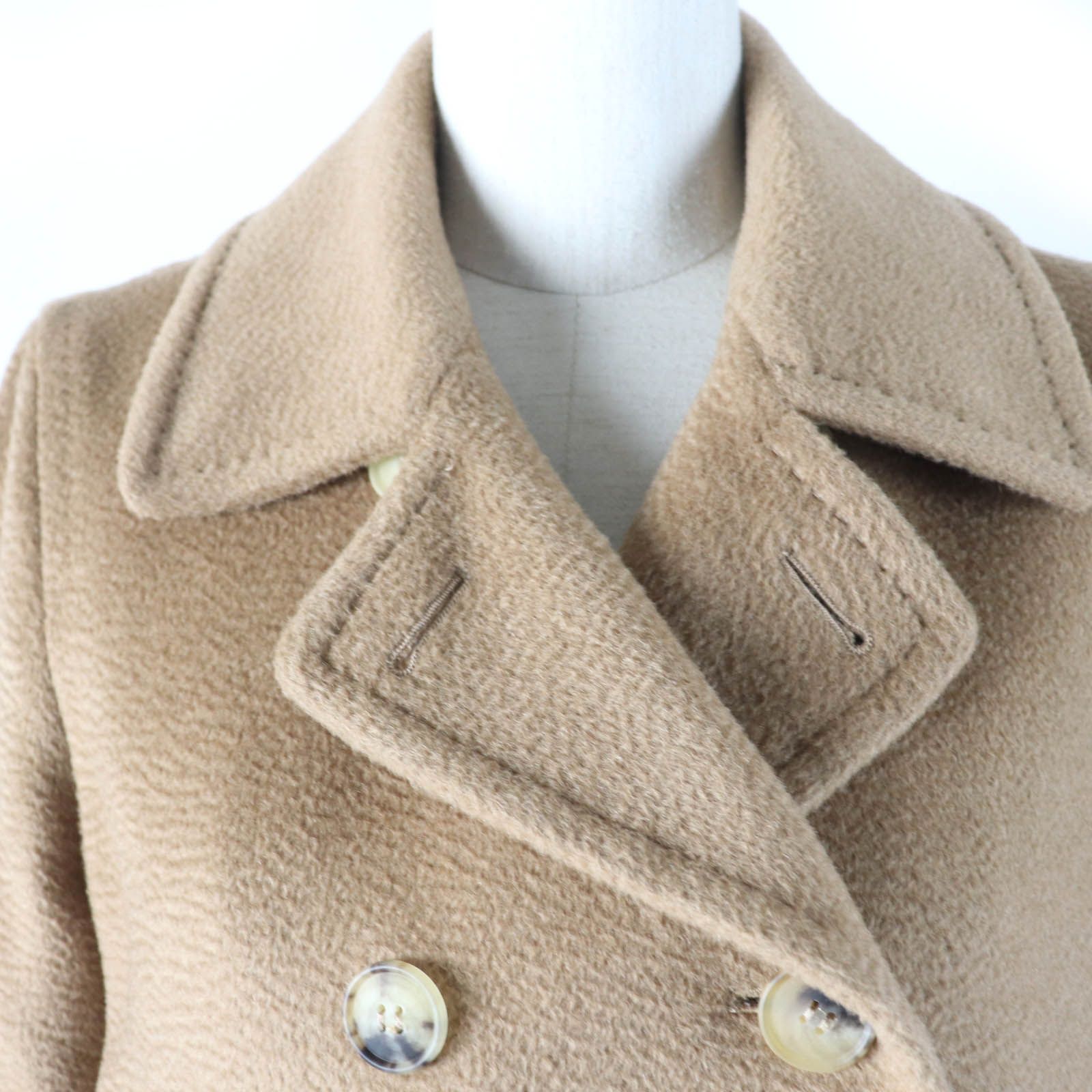 美品☆Max Mara マックスマーラ キャメル100％ 白タグ ダブルブレスト