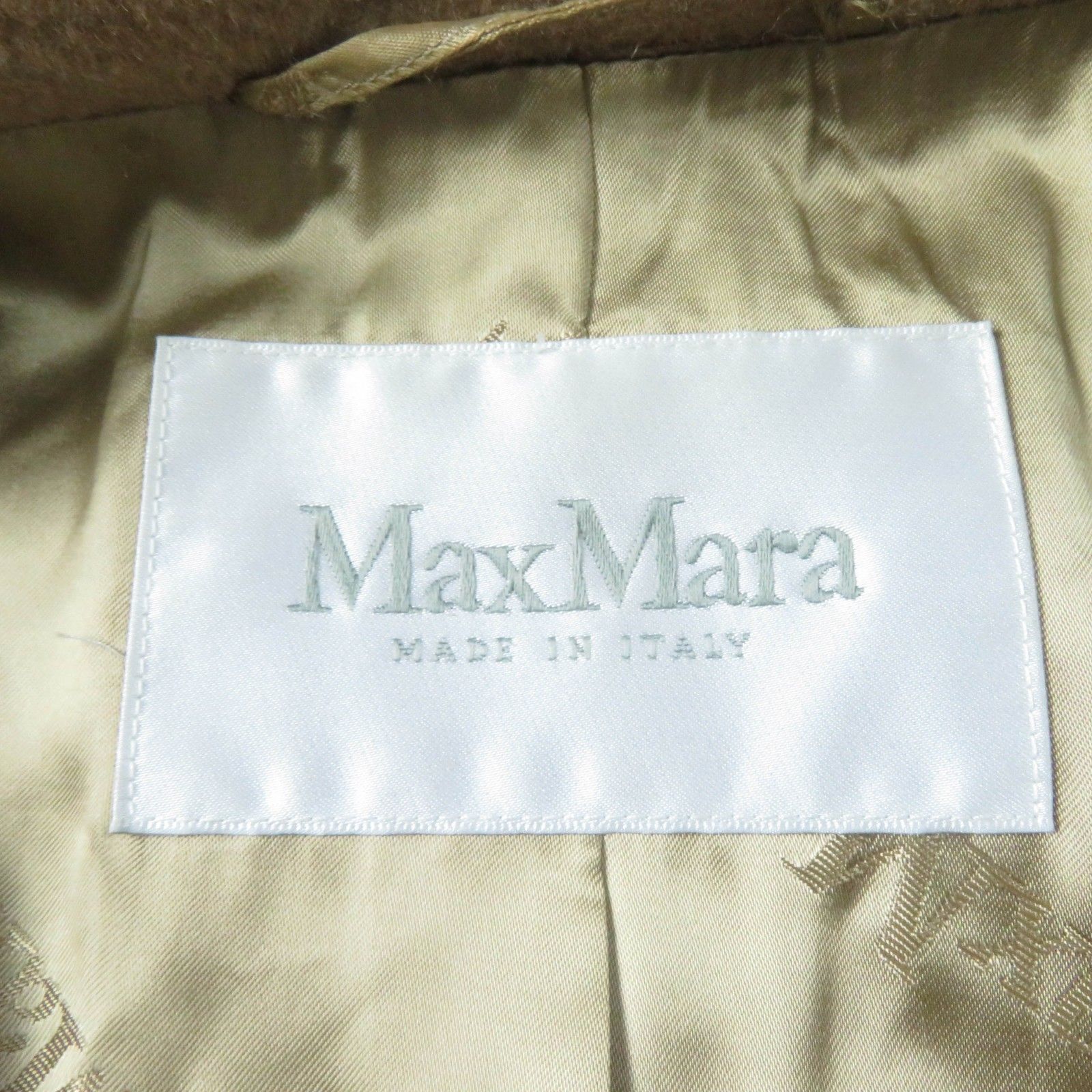 美品☆Max Mara マックスマーラ キャメル100％ 白タグ ダブルブレスト