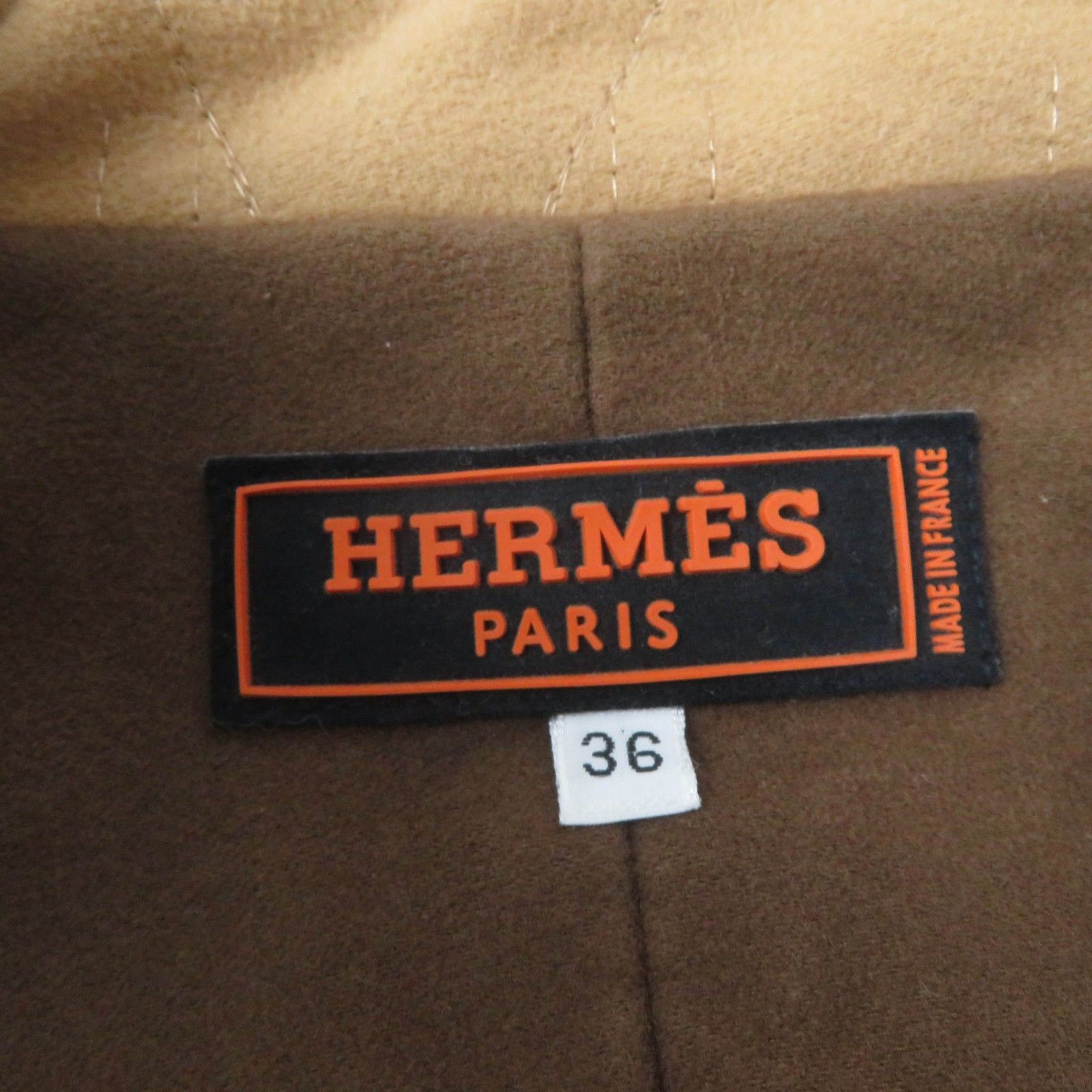 未使用品☆HERMES エルメス セリエ 中綿入り ZIP UP パテッドベスト ベージュ オレンジ M フランス製 正規品 レディース 未使用品☆HERMES エルメス セリエ 中綿入り ZIP UP パテッドベスト