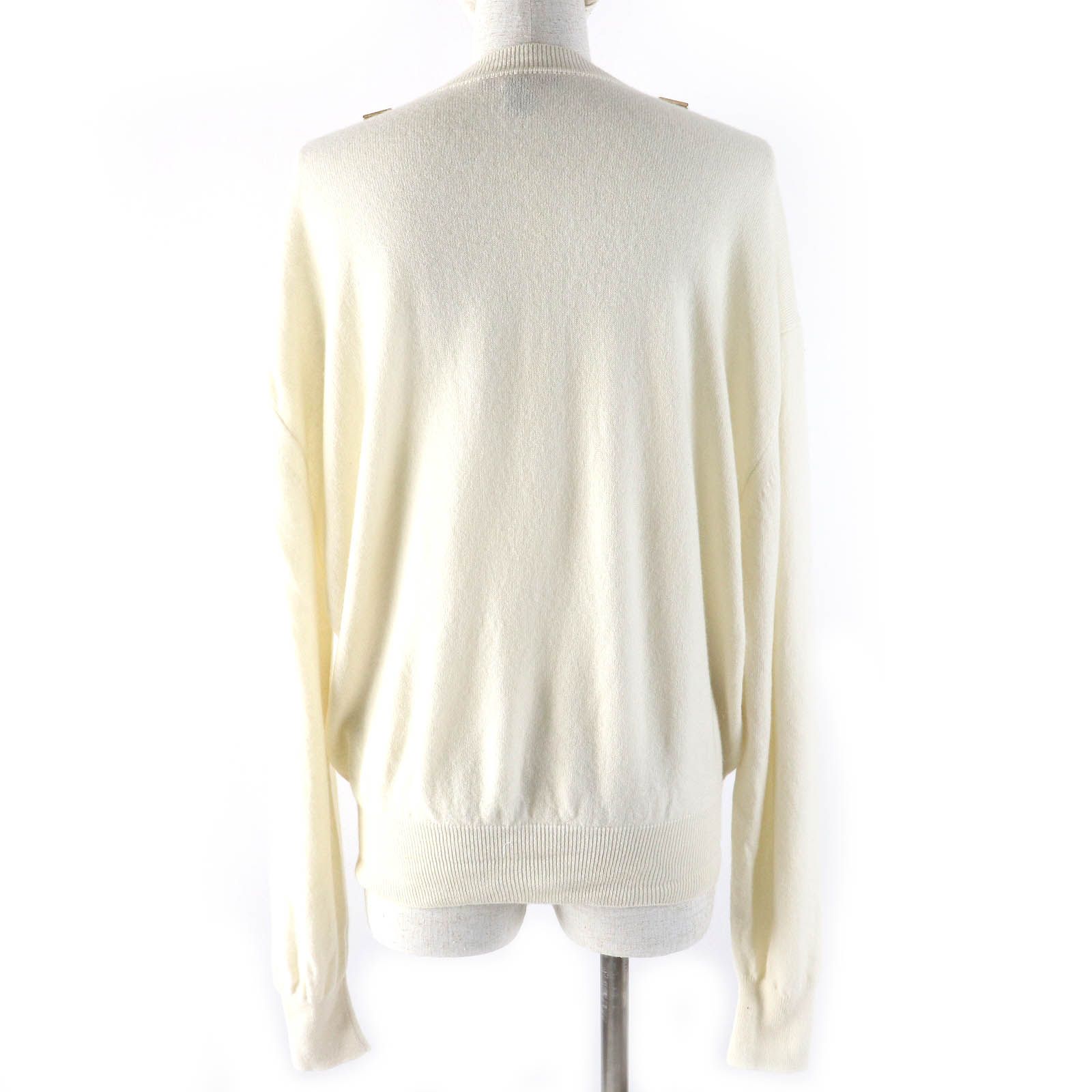 極美品△LOUIS VUITTON ルイヴィトン 2024年製 1ABT67 カシミヤプルオーバー カシミヤ99％ Dリング ロングスリーブ ニット Bianco Latte S イタリア製 正規品 レディース オススメ◎ LOUIS VUITTON（ルイ・ヴィトン） 極美品△LOUIS VUITTON 2024年製