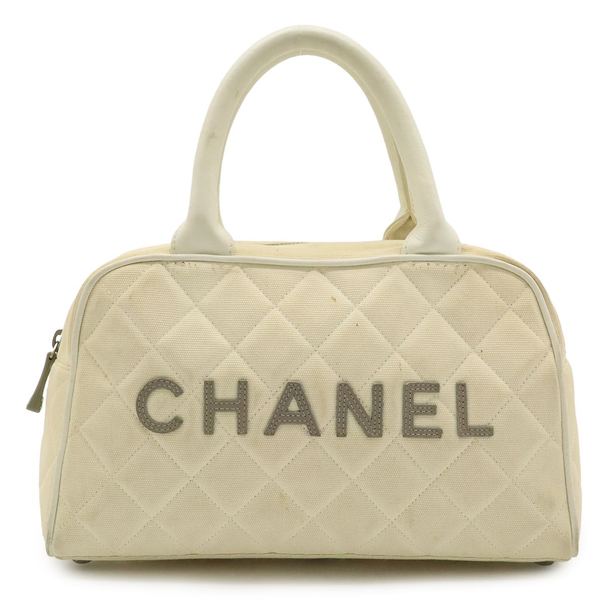 CHANEL シャネル スポーツライン マトラッセ ロゴ ハンドバッグ CHANEL シャネル スポーツライン マトラッセ ロゴ ハンドバッグ