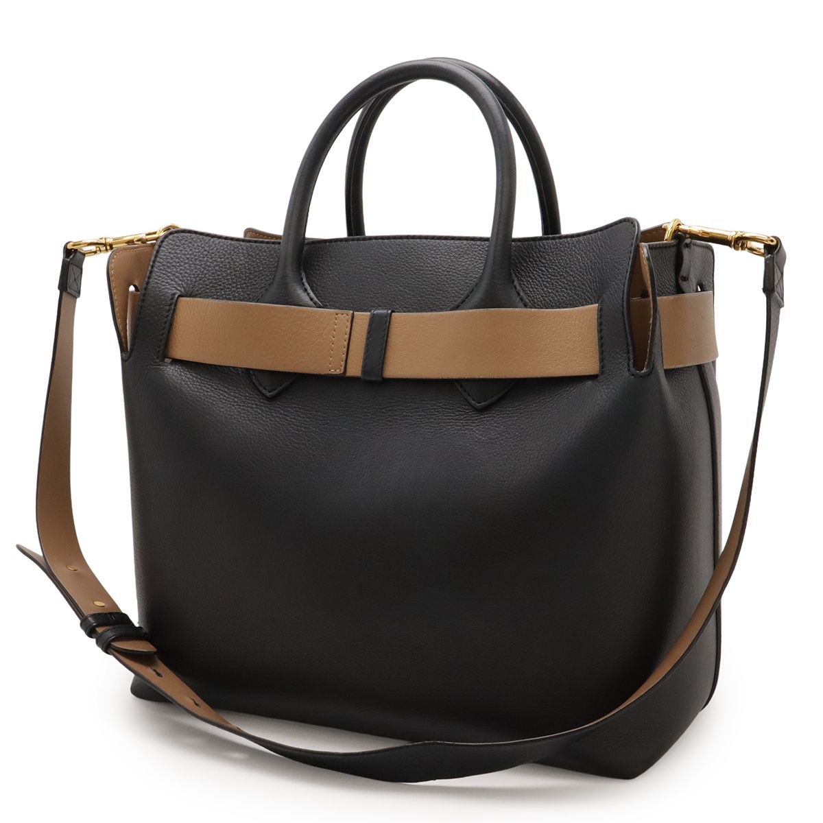 BURBERRY バーバリー ミディアム レザー トリプルスタッズ ベルト 