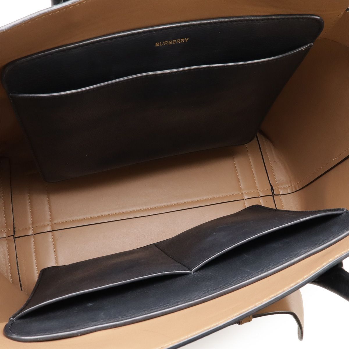 BURBERRY バーバリー ミディアム レザー トリプルスタッズ ベルト 