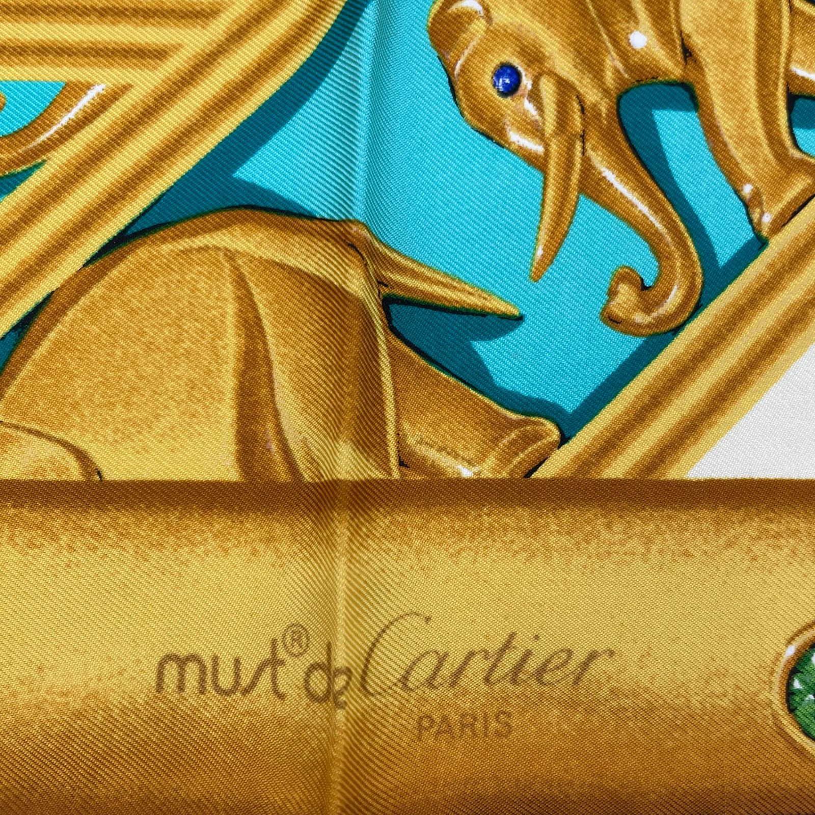 Cartier カルティエ シルク 大判 マストライン de スカーフ - 大判