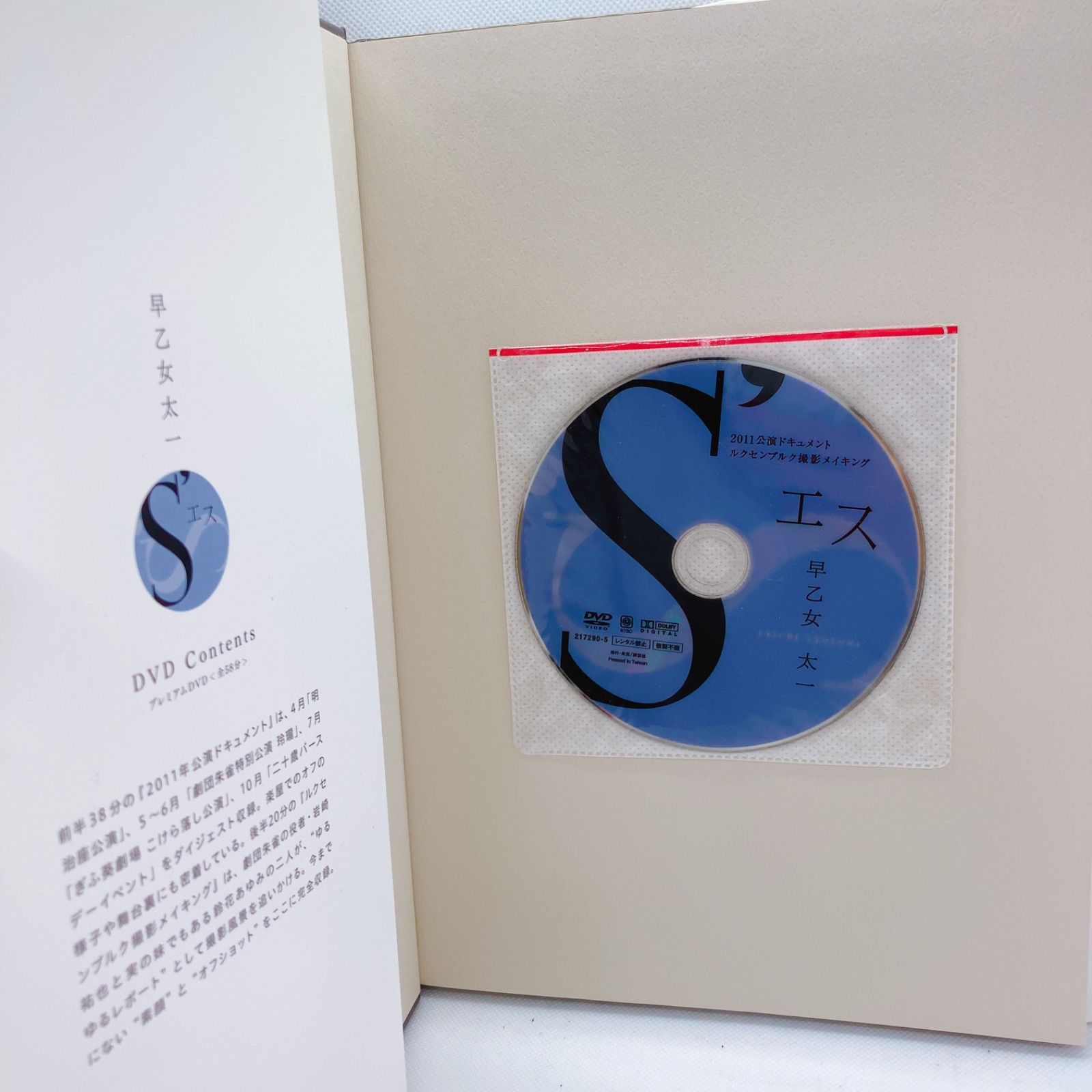 A561 早乙女太一 写真集 S 二十歳メモリアル写真集 プレミアムDVD付