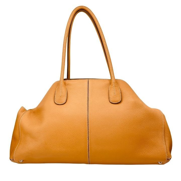 TODS トッズ ジレリ レザー トートバッグ イエローブラウン - メルカリ