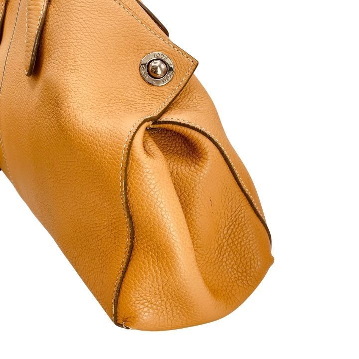 TODS トッズ ジレリ レザー トートバッグ イエローブラウン - メルカリ