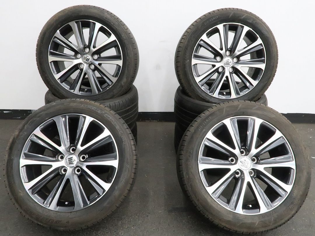 4本 トヨタ 210系 クラウン アスリート ターボ 純正 17インチ 7.5J +40