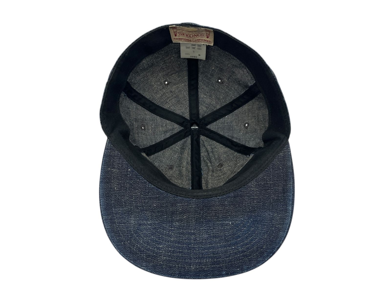 BONCOURA (ボンクラ) デニムキャップ 帽子 US Navy Cap Denim US