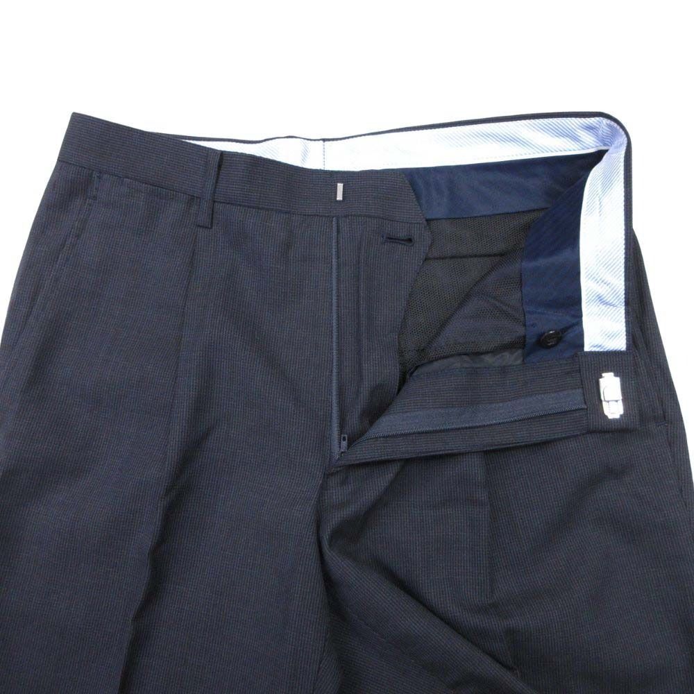 美品 gotairiku 五大陸 サマーウール スラックス タック パンツ