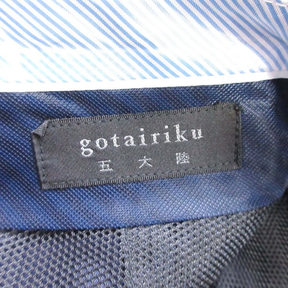 美品 gotairiku 五大陸 サマーウール スラックス タック パンツ