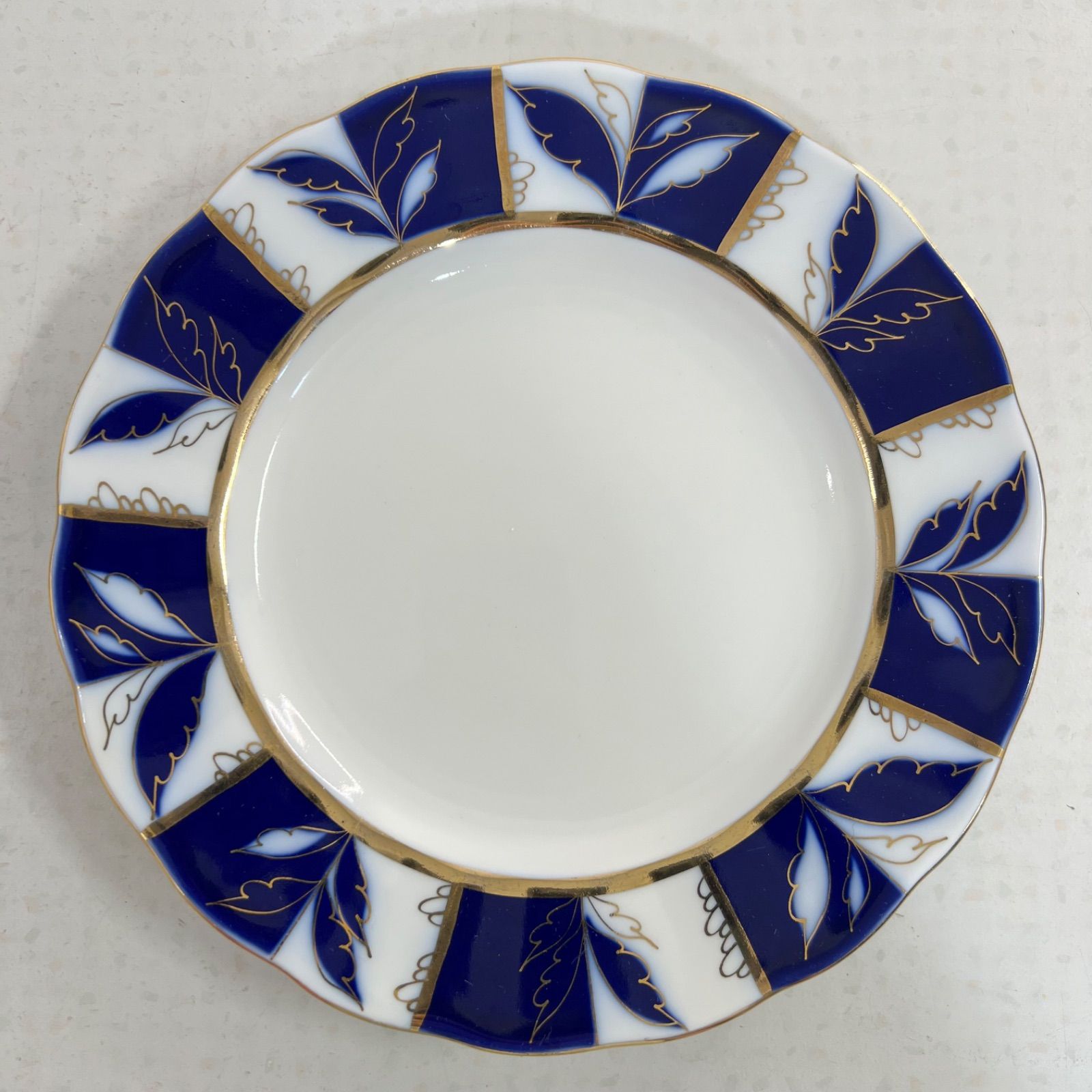 3点セット ロモノーソフ インペリアル ポーセリン カップ-ソーサー プレート ティーカップ Imperial Porcelain サンクトペテルブルク