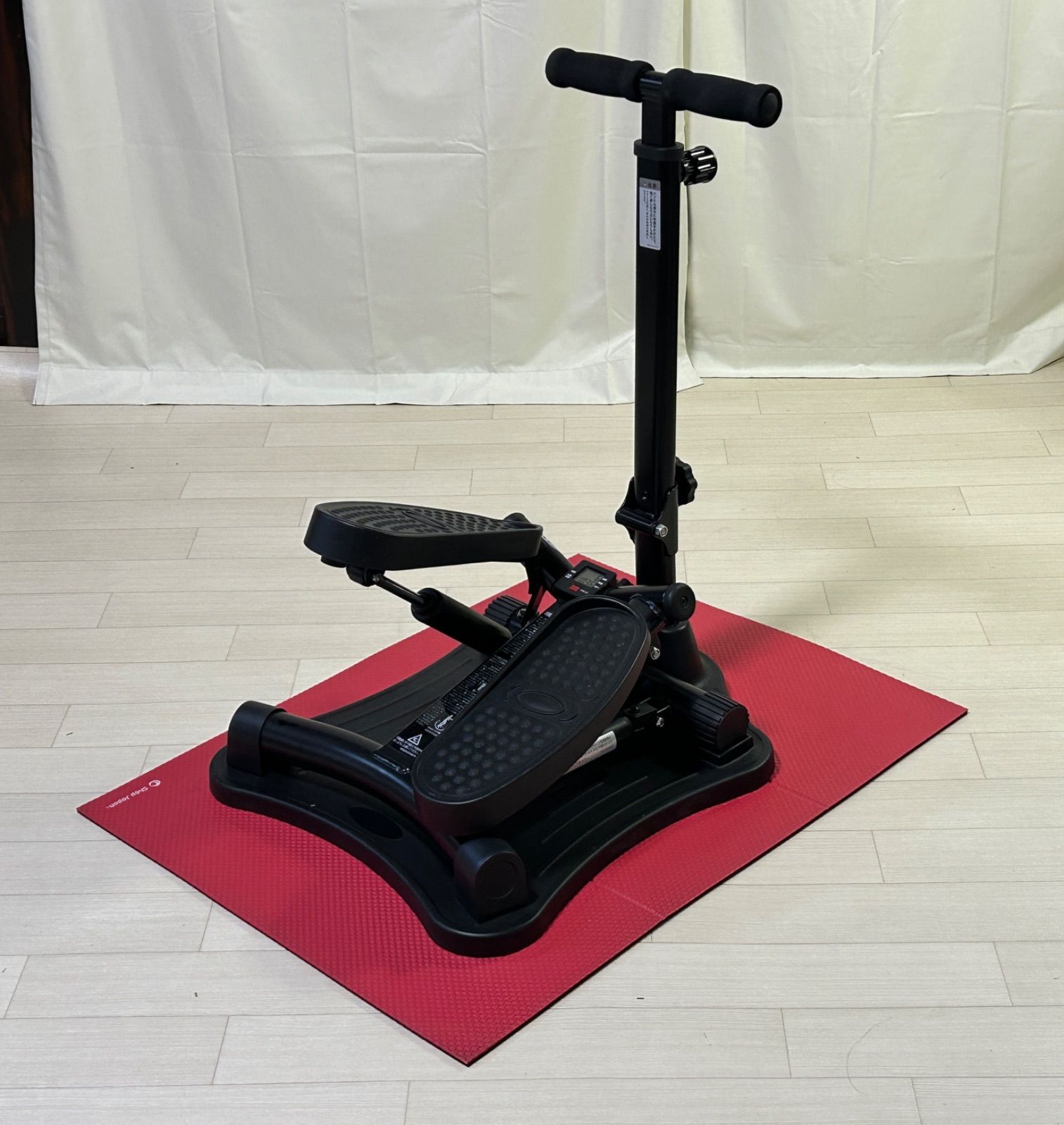 専用ハンドル・マット付 健康ステッパー ND-1B ナイスデイ ブラック